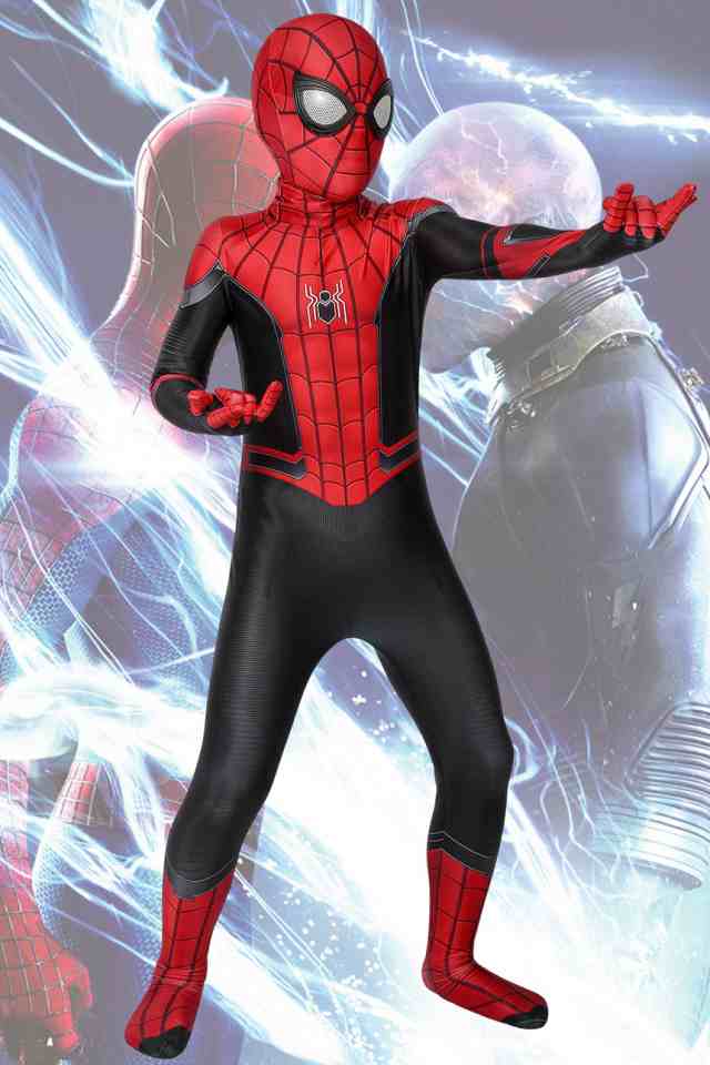 スパイダーマン:ファー・フロム・ホーム ピーター・パーカー Spider-Man 子供用 コスプレ衣装[J19019AA KID]｜au PAY  マーケット